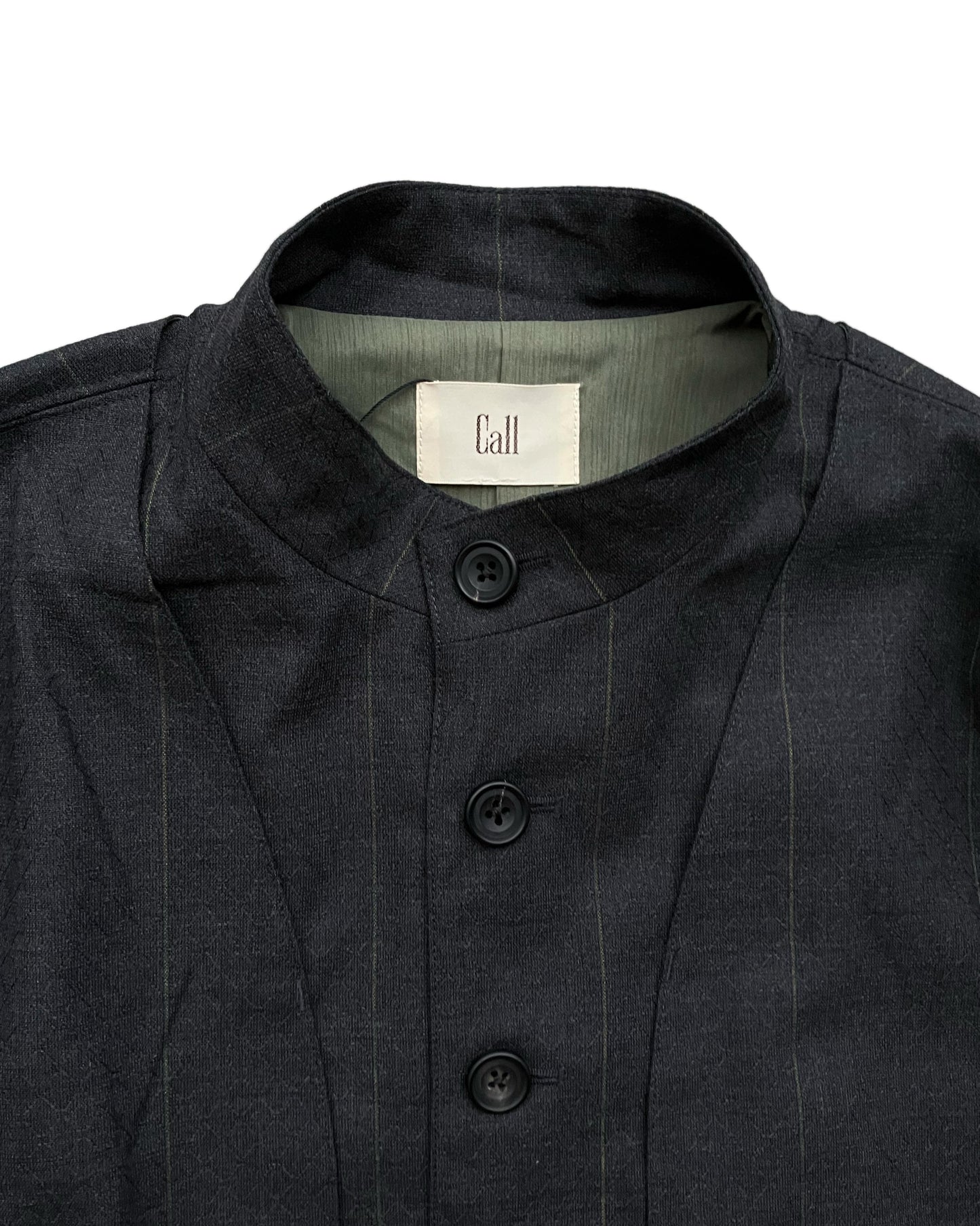 Call - CL_AW23_BL_03 / STAND COLLAR BLOUSON - Charcoal