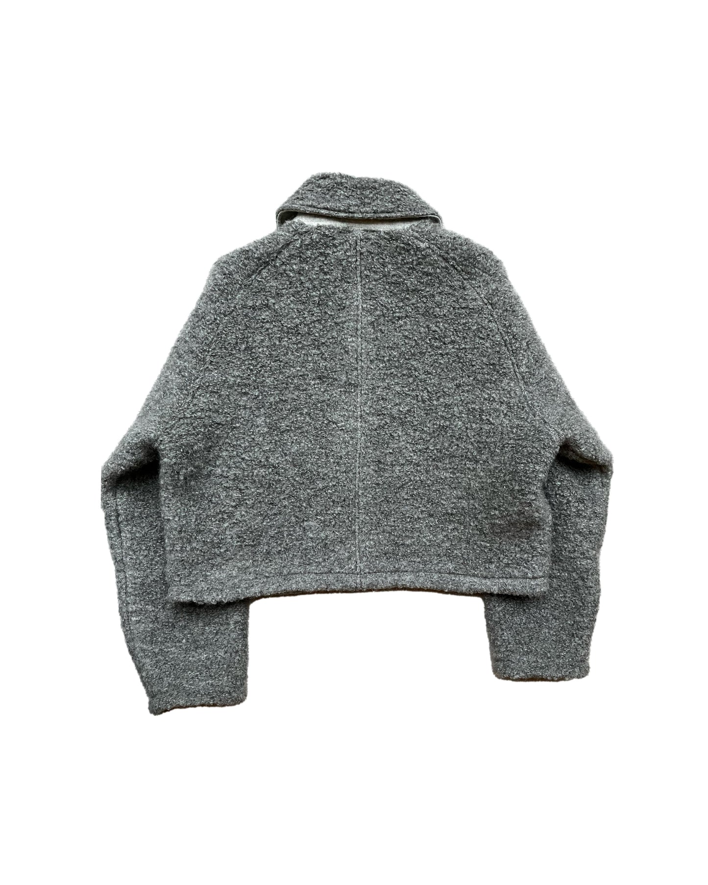 Call - CL_AW23_BL_04 / HI-NECK GOTLAND SHEEP BLOUSON - Sheep gray