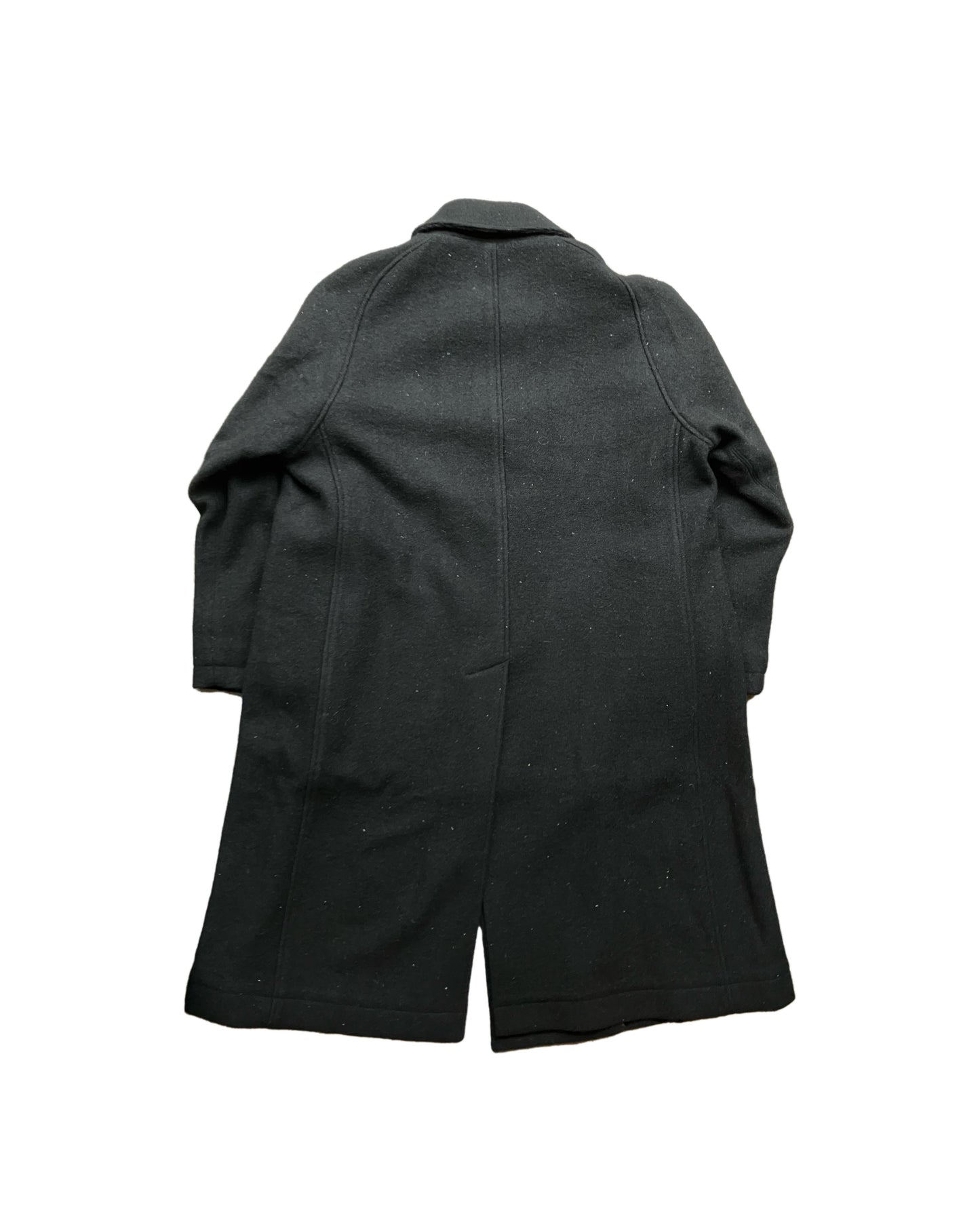 Call - CL_AW23_CO_01 / SIDE PLEATS OVER COAT - Black knit
