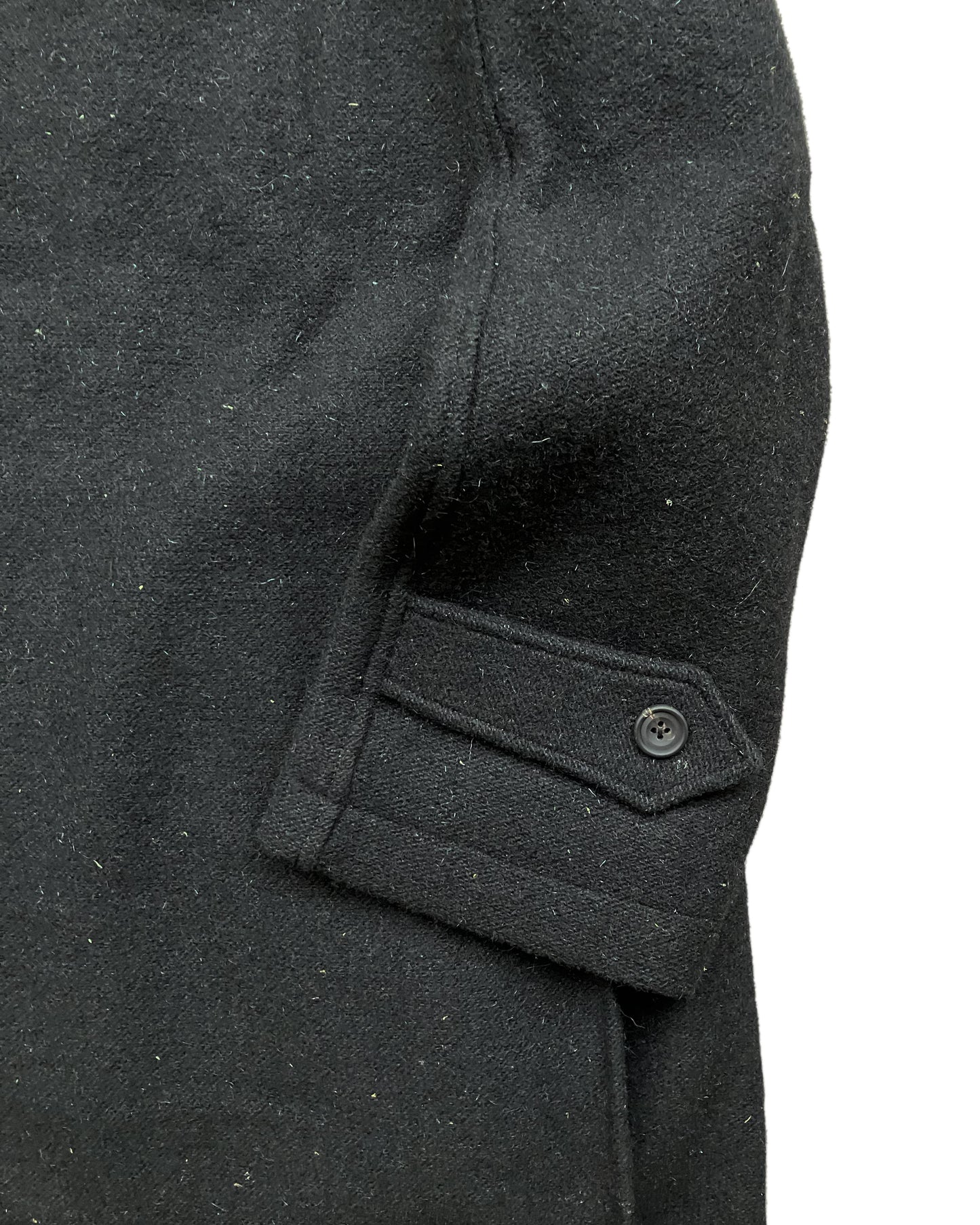 Call - CL_AW23_CO_01 / SIDE PLEATS OVER COAT - Black knit