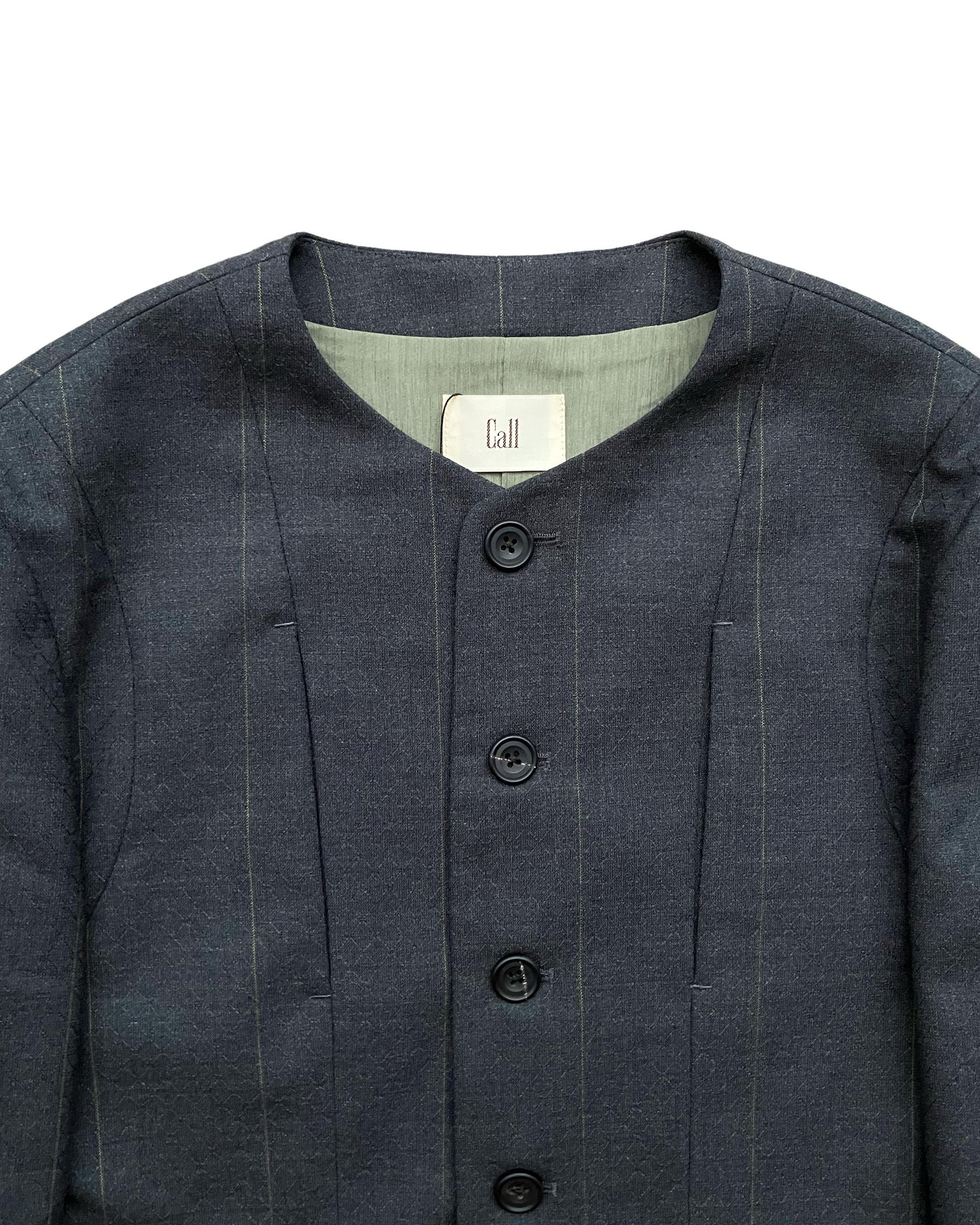 Call - CL_AW23_JKT_01 / NO COLLAR JACKET - Charcoal