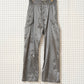 Call - CL_SS24_PT_02 / BACK ZIP TROUSERS - Silver