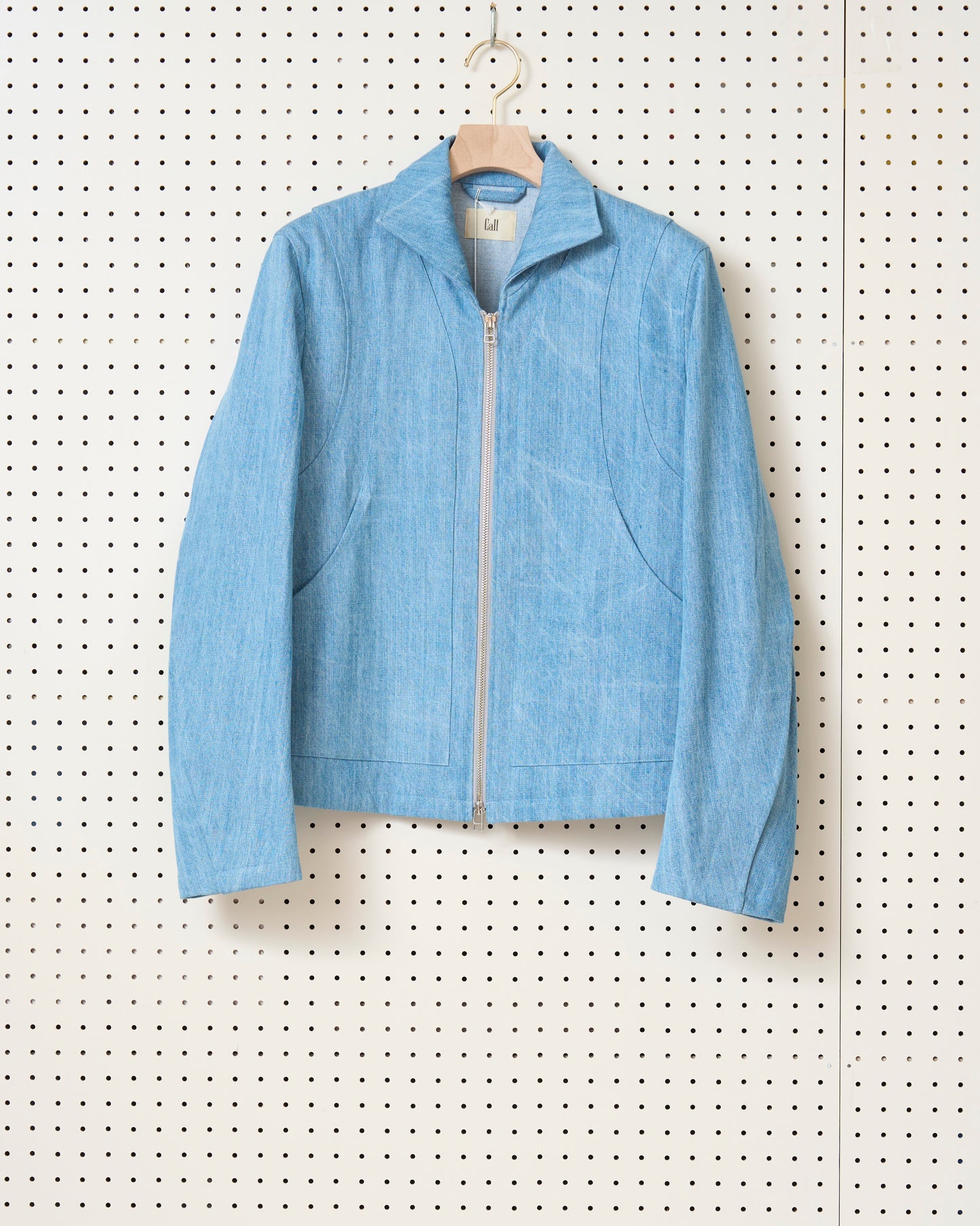 Call - CL_SS24_BL_01 / PLEATS SLEEVE BLOUSON - FADED BLUE