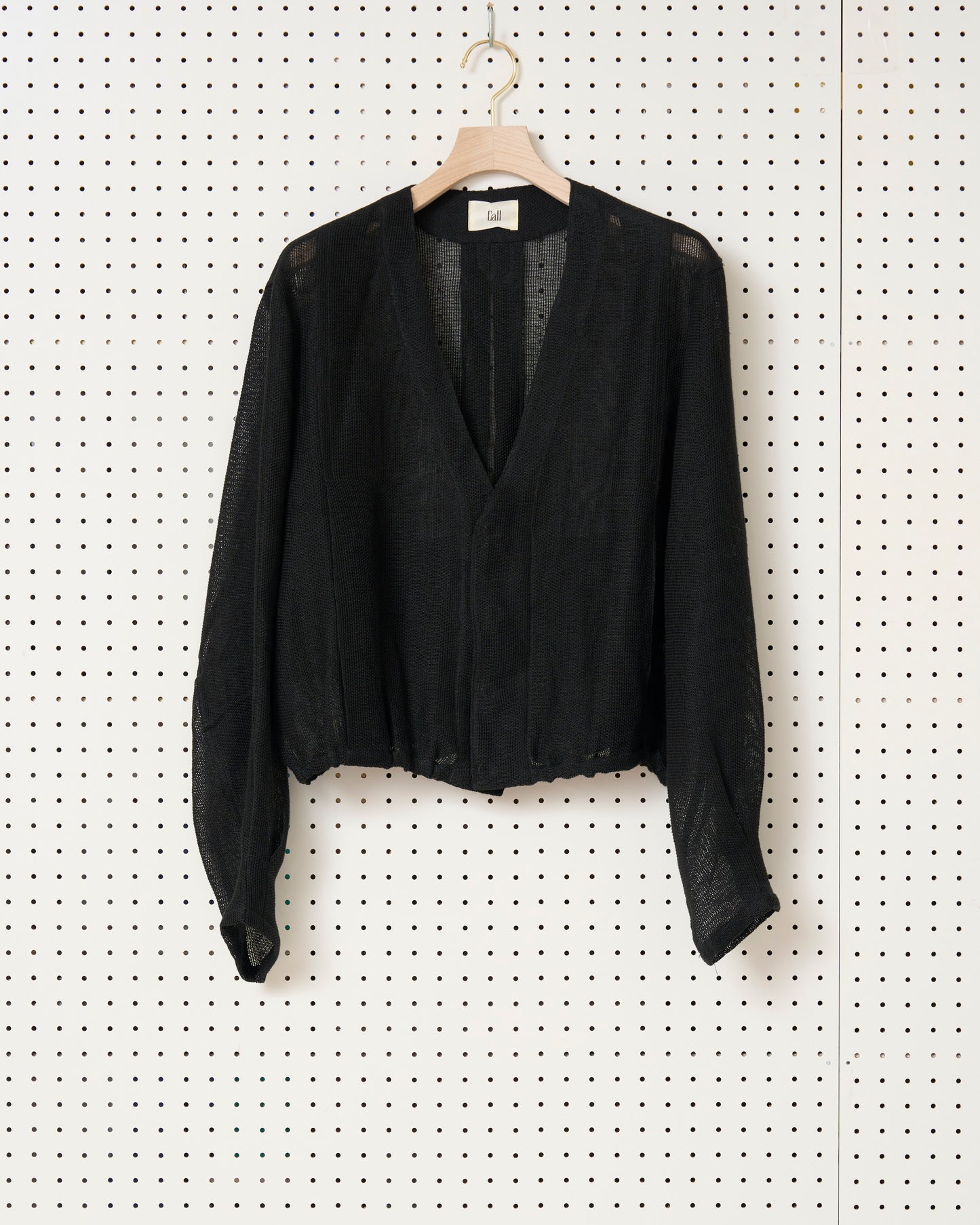 Call - CL_SS24_SH_03 / SHORT CARDIGAN SHIRT - BLACK