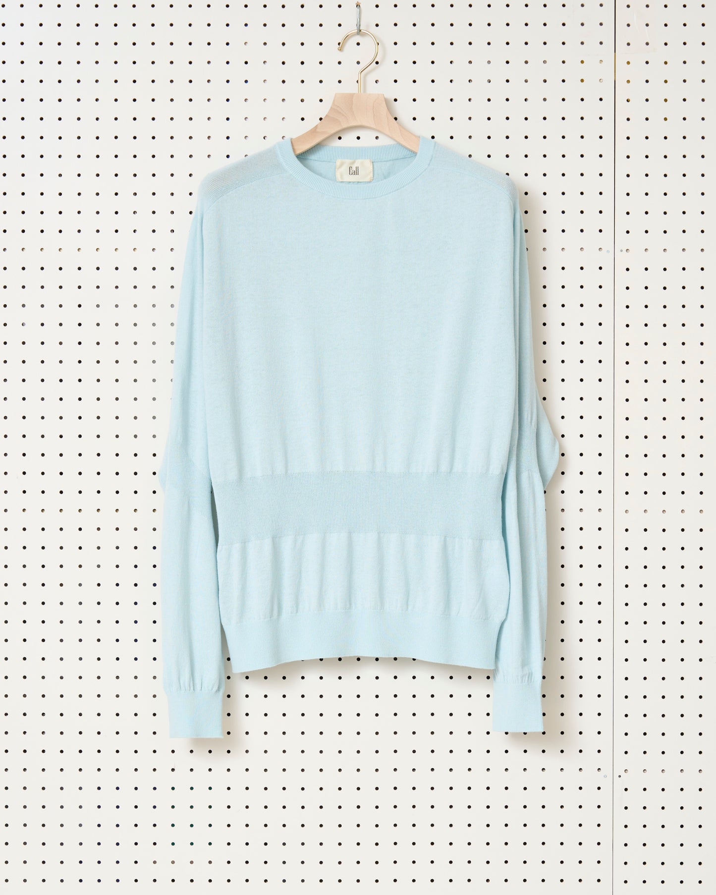 Call - CL_SS24_KNT_01 / WAVE KNIT SWEATER - L.BLUE