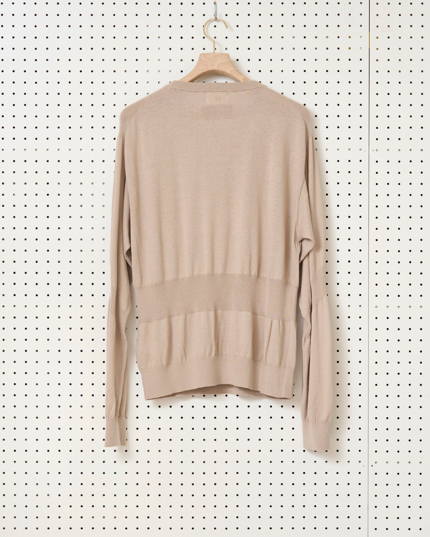 Call - CL_SS24_KNT_01 / WAVE KNIT SWEATER - BEIGE