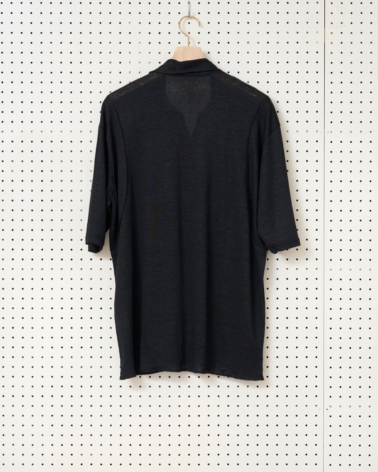 Call - CL_SS24_KNT_03 / SKIPPER KNIT POLO - BLACK