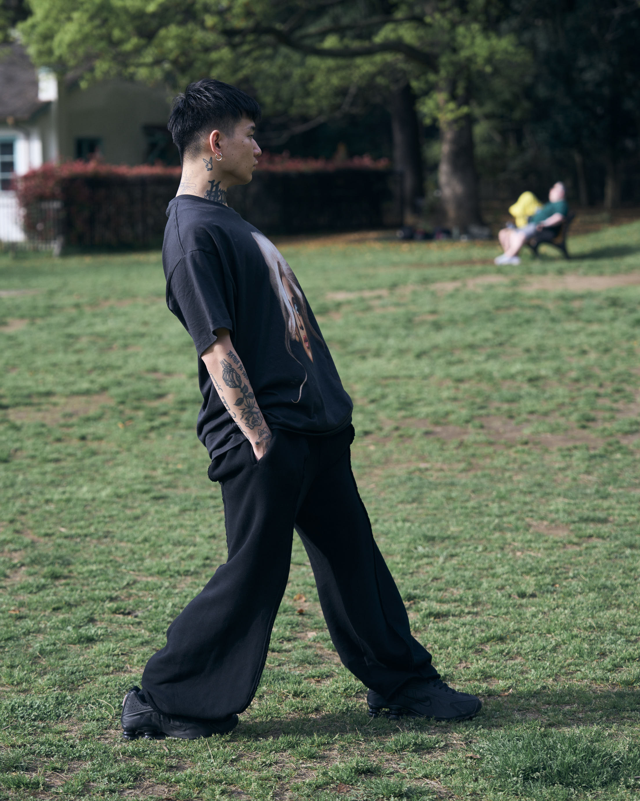 新品 RANDY x JIN KAWAGUCHI ブラック マッスルパンツ 新品 RANDY x JIN KAWAGUCHI ブラック マッスルパンツ