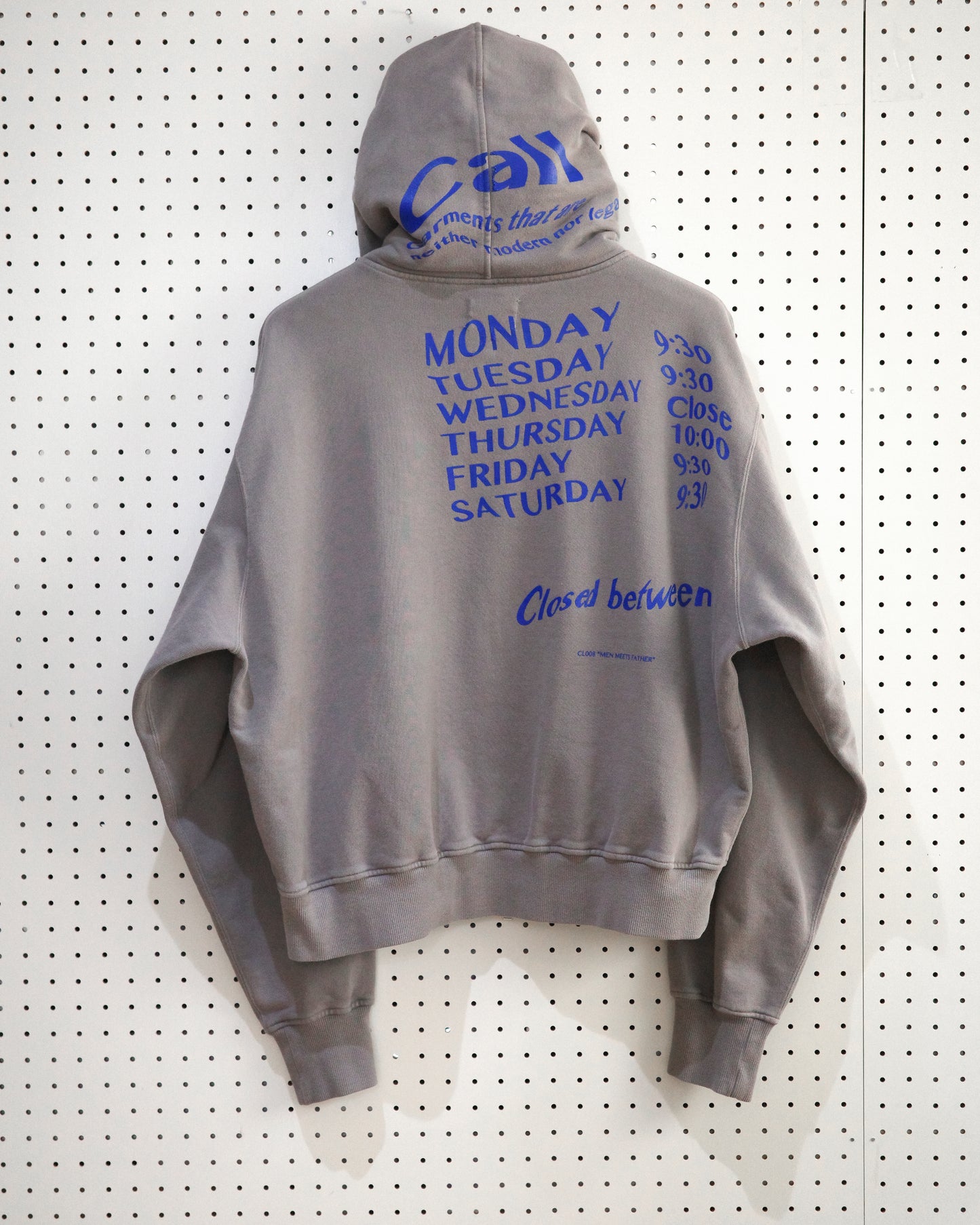 Call - CL008CS02 / SHOW WINDOW HOODIE - GRAY