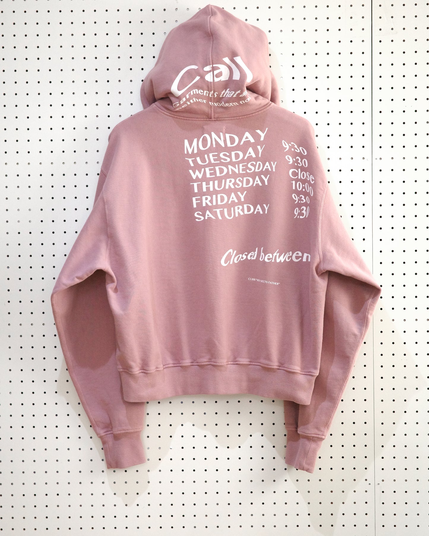 Call - CL008CS02 / SHOW WINDOW HOODIE - PINK