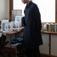 Call - CL_AW23_CO_01 / SIDE PLEATS OVER COAT - Black knit