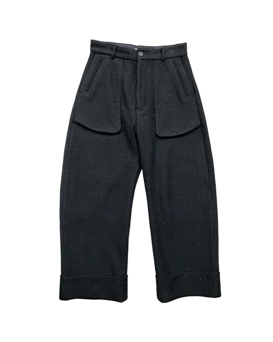 Call - CL_AW23_PT_04 / FATHERS TROUSERS - Black knit